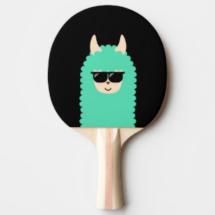 Cool Peekaboo Llama Emoji Ping Pong Paddle