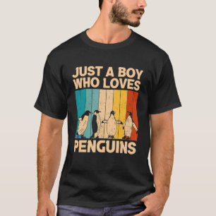 Cool Penguin For Boys Kids Emperor Penguin Bird T-Shirt
