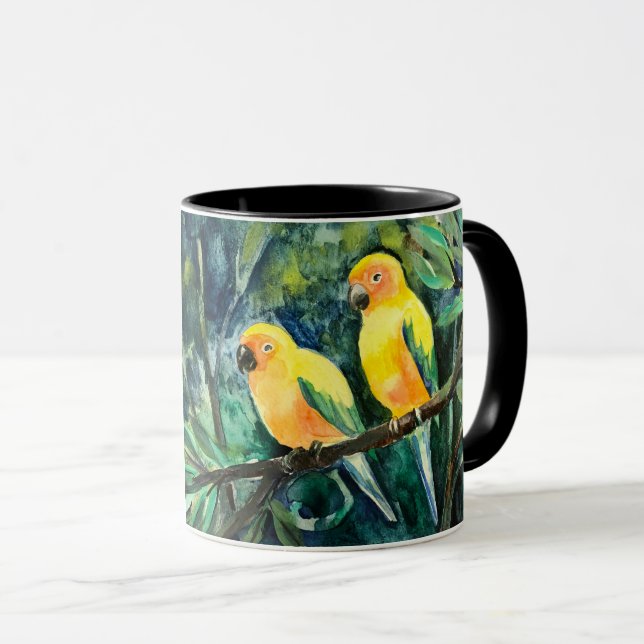 Cool People Have Parrots Mug (Front Right)