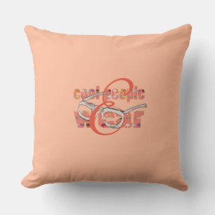 Cool People Wear Pink Add Monogram Cushion