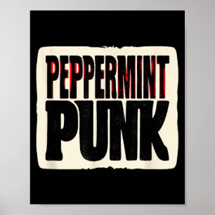 Cool Peppermint Punk Look for Boys and Girls Poster