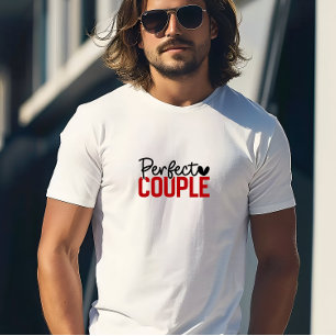Cool Perfect Couple Print T-Shirt