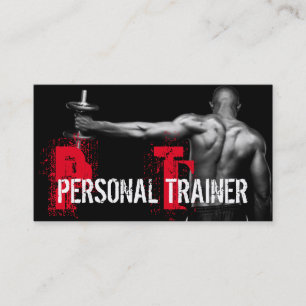 Cool Personal Trainer Gym Fitness Business Card