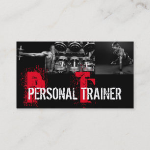 Cool Personal Trainer Gym Fitness Business Card