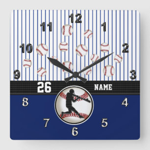 Cool Personalised Baseball Clock with Your Text