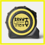 Cool Personalised Custom Monogram Tools 1<br><div class="desc">Custom multi-colour monogram with a tool set ready to be used in a fun gold and black.  Any design assistance required,  just send a chat or an email to charmdesignstudio@rcn.com and we'll be delighted to assist.</div>