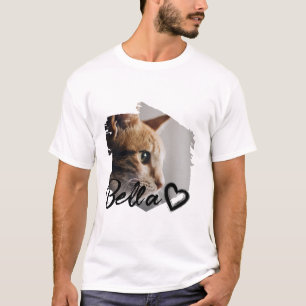 Cool Personalised Name and Photo for Your Pet T-Shirt