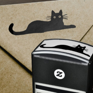 Cool Pet Kitty Cat Hanging Out Self Inking Stamp