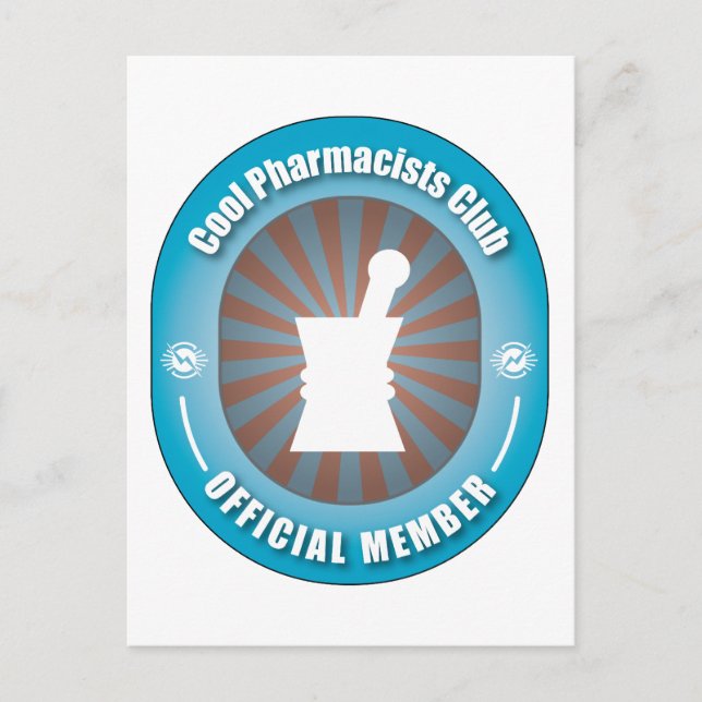 Cool Pharmacists Club Postcard (Front)
