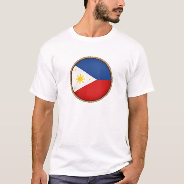 Cool Philippines Flag Seal T-Shirt (Front)