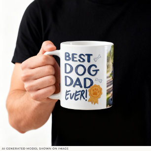 Cool Photo Best Dog Dad Ever Coffee Mug