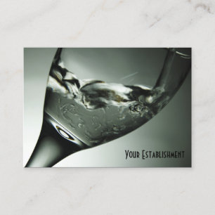 Cool Photo of Liquid in a Wine Glass Business Card