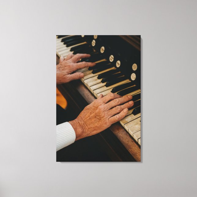 Cool Piano Artwork Canvas Print (Front)