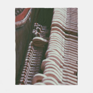Cool Piano Artwork Fleece Blanket