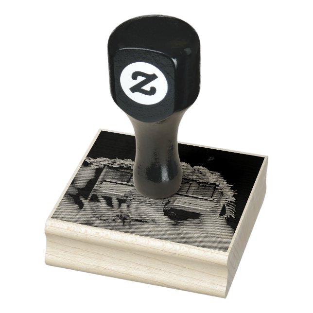 Cool Piano Artwork Rubber Stamp (Stamp)