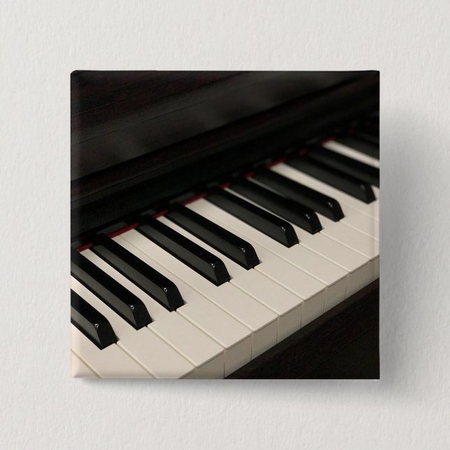 Cool Piano Design 15 Cm Square Badge (Front)