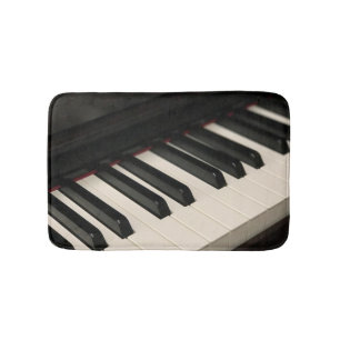 Cool Piano Design Bath Mat