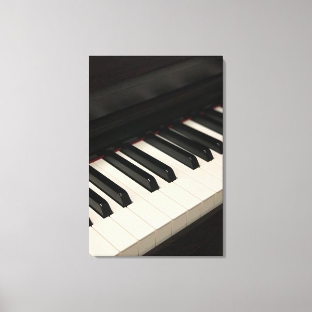 Cool Piano Design Canvas Print (Front)