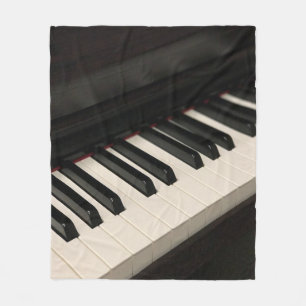 Cool Piano Design Fleece Blanket