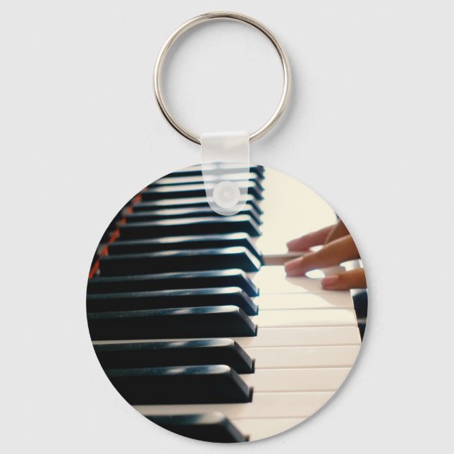 Cool Piano Design Key Ring (Front)