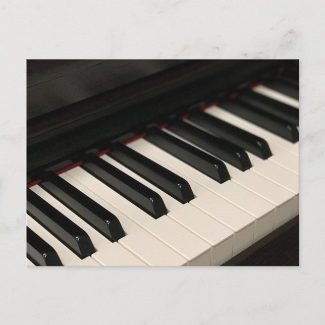 Cool Piano Design Postcard (Front)
