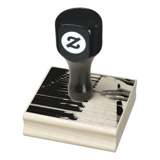 Cool Piano Design Rubber Stamp (Stamp)