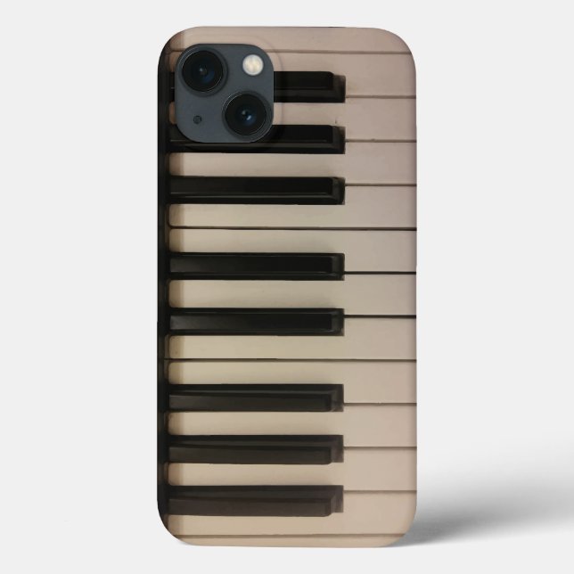 Cool Piano Keyboard Photo Print Design Fun Case-Mate iPhone Case (Back)