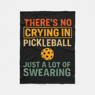 Cool pickle ball player lovers funny clothes men fleece blanket