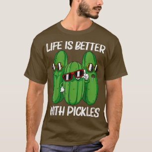 Cool Pickle Design For Men Women Pickle Food Cucum T-Shirt