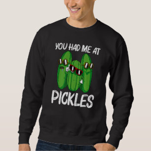 Cool Pickle For Men Women Pickle Food Cucumber Sweatshirt