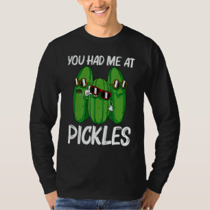 Cool Pickle For Men Women Pickle Food Cucumber   T-Shirt