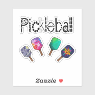 Cool Pickleball and Paddles Sports Art