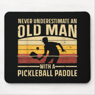 Cool Pickleball Art For Men Women Paddle Picklebal Mouse Pad