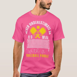 Cool Pickleball Art For Men Women Paddle Picklebal T-Shirt