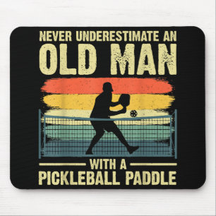 Cool Pickleball Design For Men Grandpa Pickleball Mouse Pad