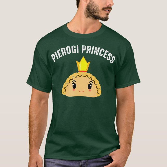 Cool Pierogi Princess  Funny Lady Ravioli Lover T-Shirt (Front)