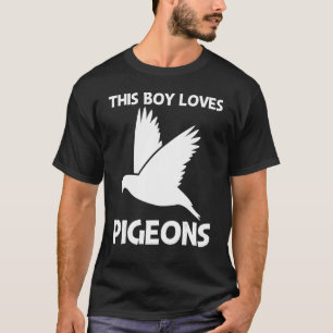 Cool Pigeon For Boys Kids Rock Dove Bird Pet T-Shirt