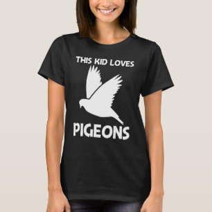 Cool Pigeon For Kids Boys Rock Dove Bird Pet T-Shirt