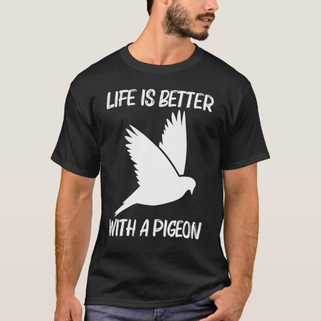 Cool Pigeon For Men Women Rock Dove Bird Pet   T-Shirt (Front)