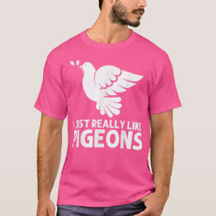 Cool Pigeon For Men Women Staple Homing Pigeon Rac T-Shirt