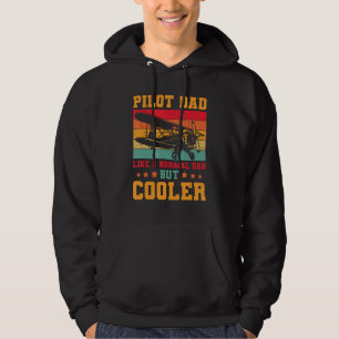 Cool Pilot For Men Dad Aircraft Aviation Airplane Hoodie