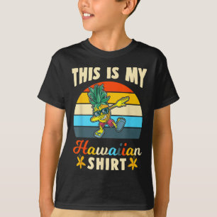 Cool Pineapple Dabbing Hawaiian Beach This Is My H T-Shirt