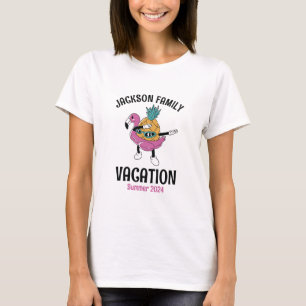 Cool Pineapple Matching Family Trip Beach Vacation T-Shirt