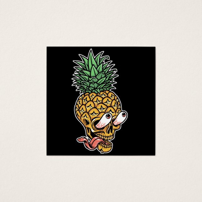 cool pineapple skull illustration (Front)