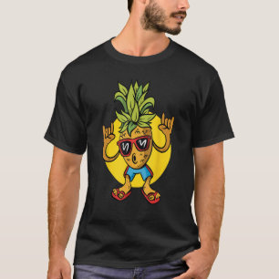 Cool Pineapple Summer Tropical Vacation Family Tri T-Shirt