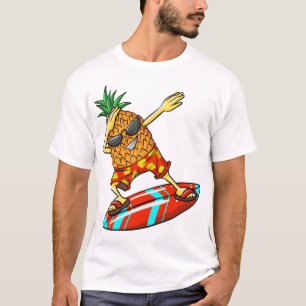 Cool Pineapple Surfing  Funny Fruit Surfer Fan T-Shirt