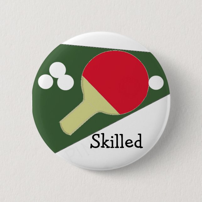 Cool Ping Pong Design 6 Cm Round Badge (Front)