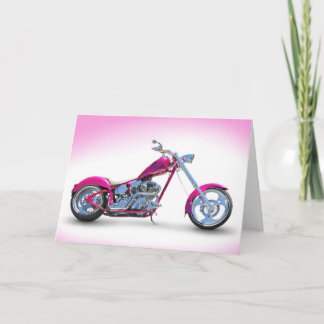 Cool Pink Chopper Postcard