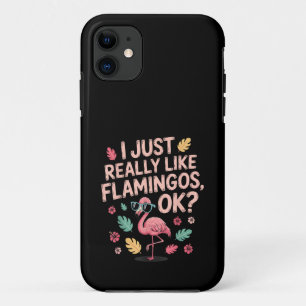 Cool Pink Flamingo Lover Gift for Men Women Case-Mate iPhone Case