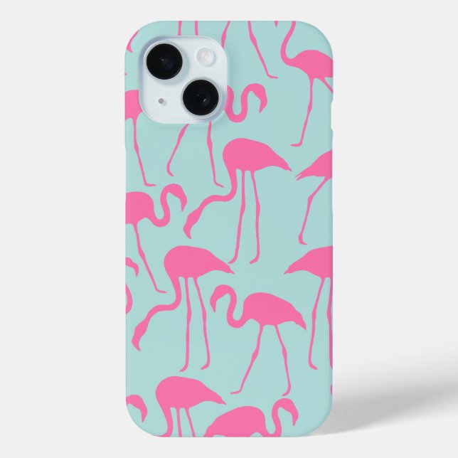 Cool Pink Flamingo Pattern Case-Mate iPhone Case (Back)